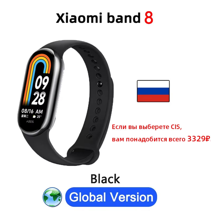 Global Version  Mi Smart Band 8 Blood Oxygen 1.62'' AMOLED Display Fitness Tracker Smart Bracelet Wristband Miband Fashion